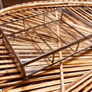 Glass 3 Compartment Display Case/Jewelry Box